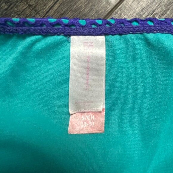 No Boundaries Teal & Purple Bikini Two Piece Swim Suit ((Small 3-5)) - Picture 3 of 4